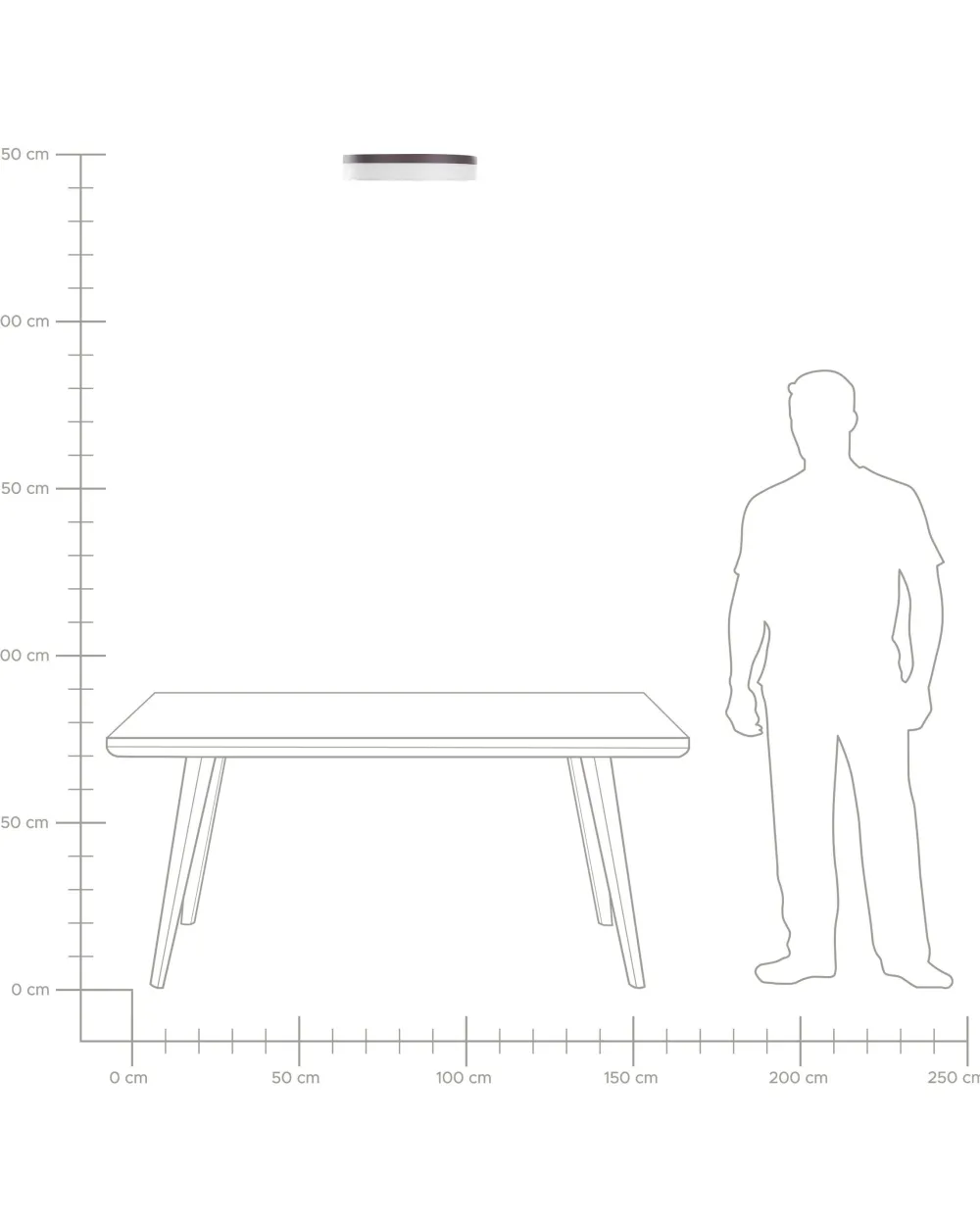 Valaisimet<Beliani Led-Kattovalaisin Teras Valkoinen Sakae