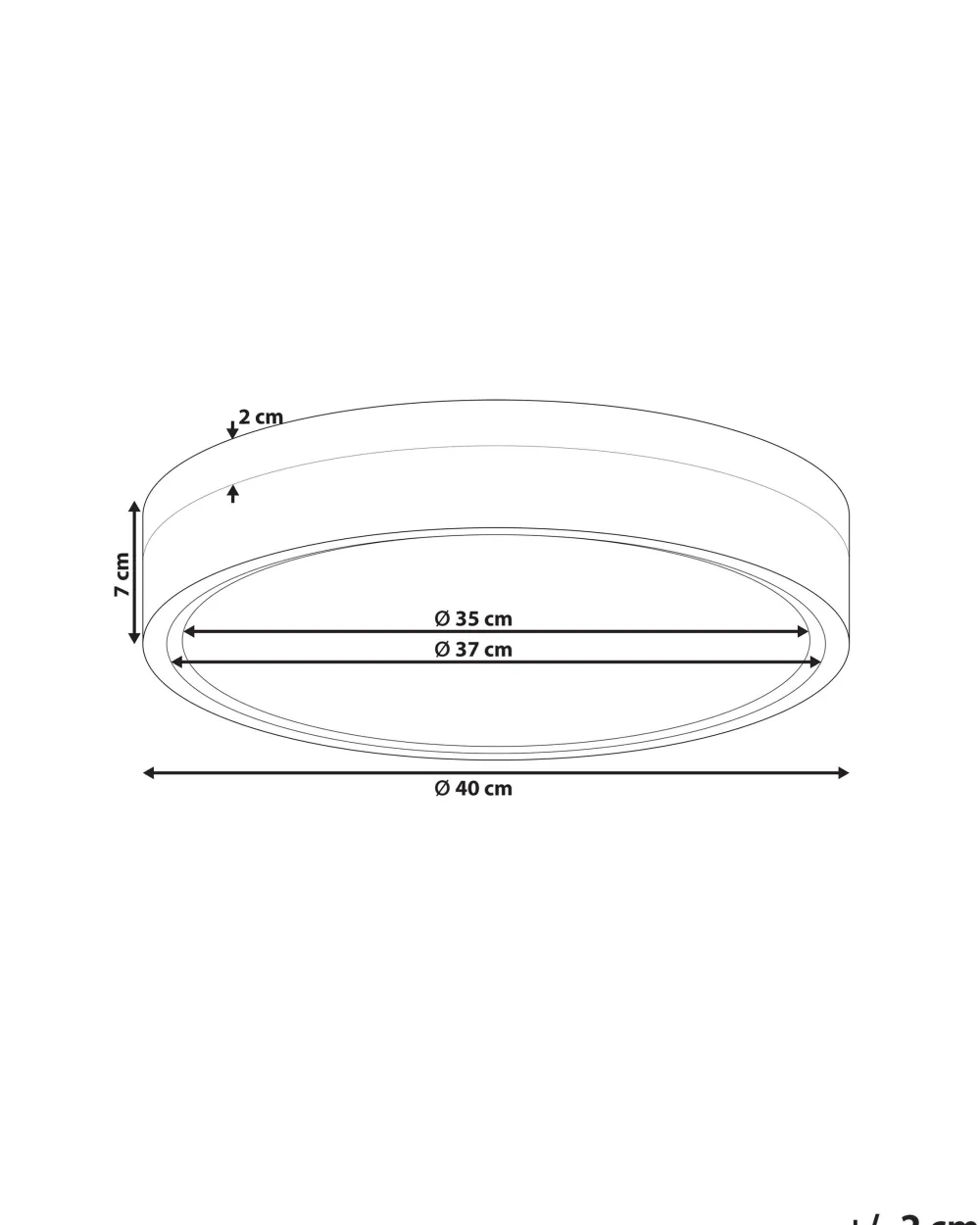 Valaisimet<Beliani Led-Kattovalaisin Teras Valkoinen Sakae