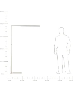 Outlet Beliani Led-Lattiavalaisin Alumiini Hopea Mensa