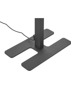 Valaisimet<Beliani Led-Lattiavalaisin Alumiini Musta Sculptor