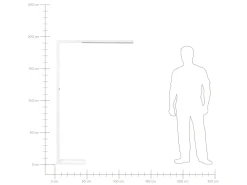 New Beliani Led-Lattiavalaisin Alumiini Valkoinen Sagitta