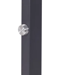 Valaisimet<Beliani Led-Lattiavalaisin Alumiini Musta Taurus