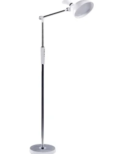 Valaisimet<Beliani Led-Lattiavalaisin Valkoinen Andromeda