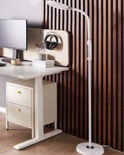 Store Beliani Led-Lattiavalaisin Valkoinen Cassiopeia