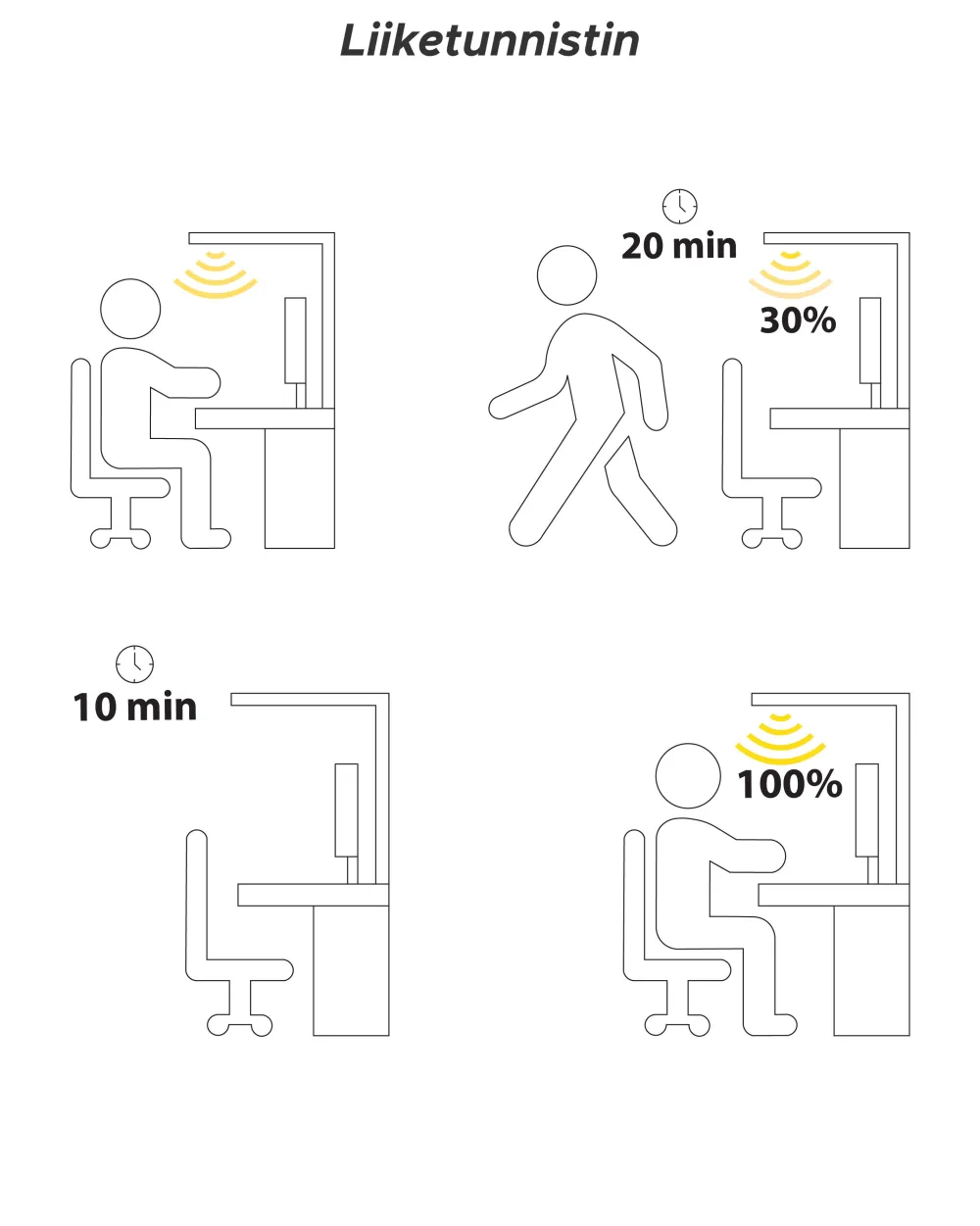 Store Beliani Led-Poytavalaisin Alumiini Musta Octant
