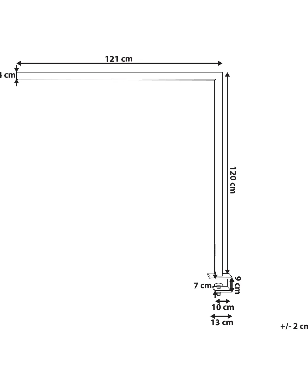 Store Beliani Led-Poytavalaisin Alumiini Musta Octant