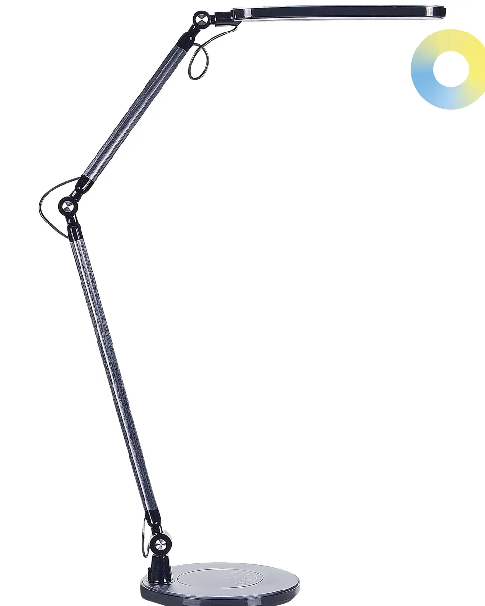 Valaisimet<Beliani Led-Poytavalaisin Alumiini Musta Grus