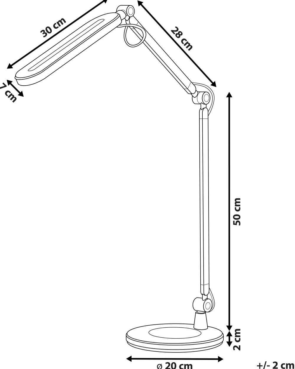 Valaisimet<Beliani Led-Poytavalaisin Alumiini Musta Grus