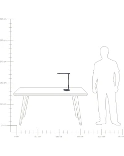Valaisimet<Beliani Led-Poytavalaisin Alumiini Musta Draco