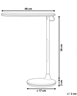 Valaisimet<Beliani Led-Poytavalaisin Alumiini Musta Draco