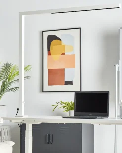 Valaisimet<Beliani Led-Poytavalaisin Alumiini Valkoinen Volans