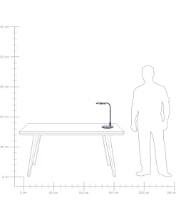 Valaisimet<Beliani Led-Poytavalaisin Hopea/Musta Columba