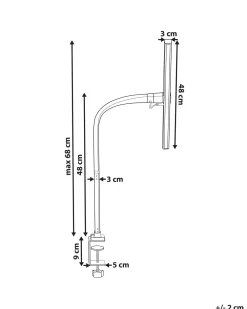 New Beliani Led-Poytavalaisin Musta Auriga