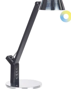 Valaisimet<Beliani Led-Poytavalaisin Usb-Portti Hopea Chamaeleon