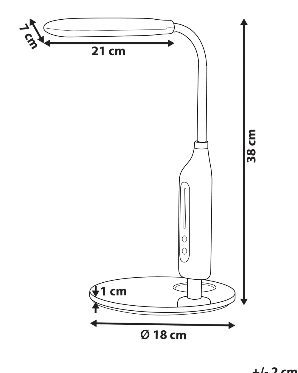 Store Beliani Led-Poytavalaisin Valkoinen Cygnus