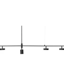Best Sale Beliani Led-Riippuvalaisin 4 Polttimoa Alumiini Musta Foyle
