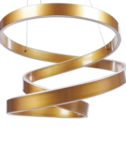 Valaisimet<Beliani Led-Riippuvalaisin Alumiini Kulta Wanli