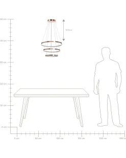 Cheap Beliani Led-Riippuvalaisin Alumiini Ruusukulta Atrek