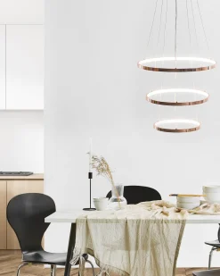 Cheap Beliani Led-Riippuvalaisin Alumiini Ruusukulta Atrek