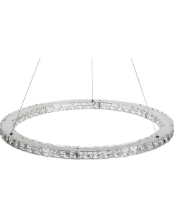 Fashion Beliani Led-Riippuvalaisin Kristalli Hopea Magat