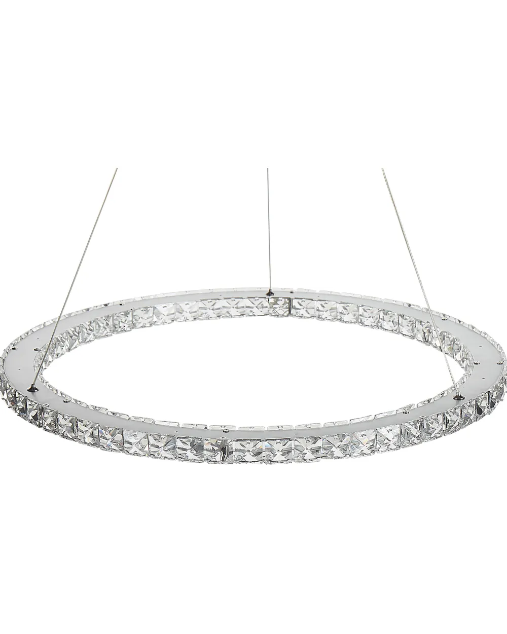 Fashion Beliani Led-Riippuvalaisin Kristalli Hopea Magat