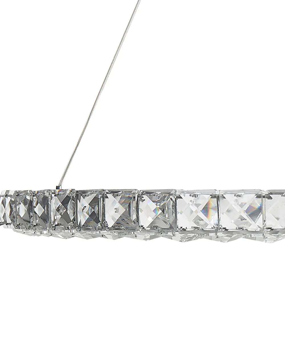 Fashion Beliani Led-Riippuvalaisin Kristalli Hopea Magat