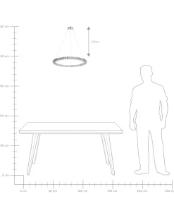 Fashion Beliani Led-Riippuvalaisin Kristalli Hopea Magat