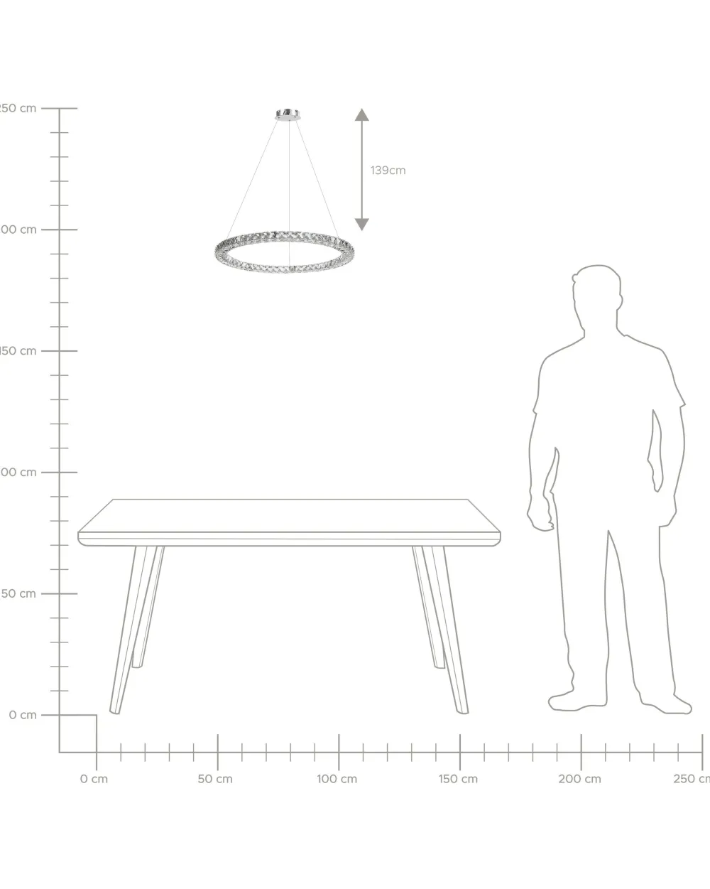 Fashion Beliani Led-Riippuvalaisin Kristalli Hopea Magat
