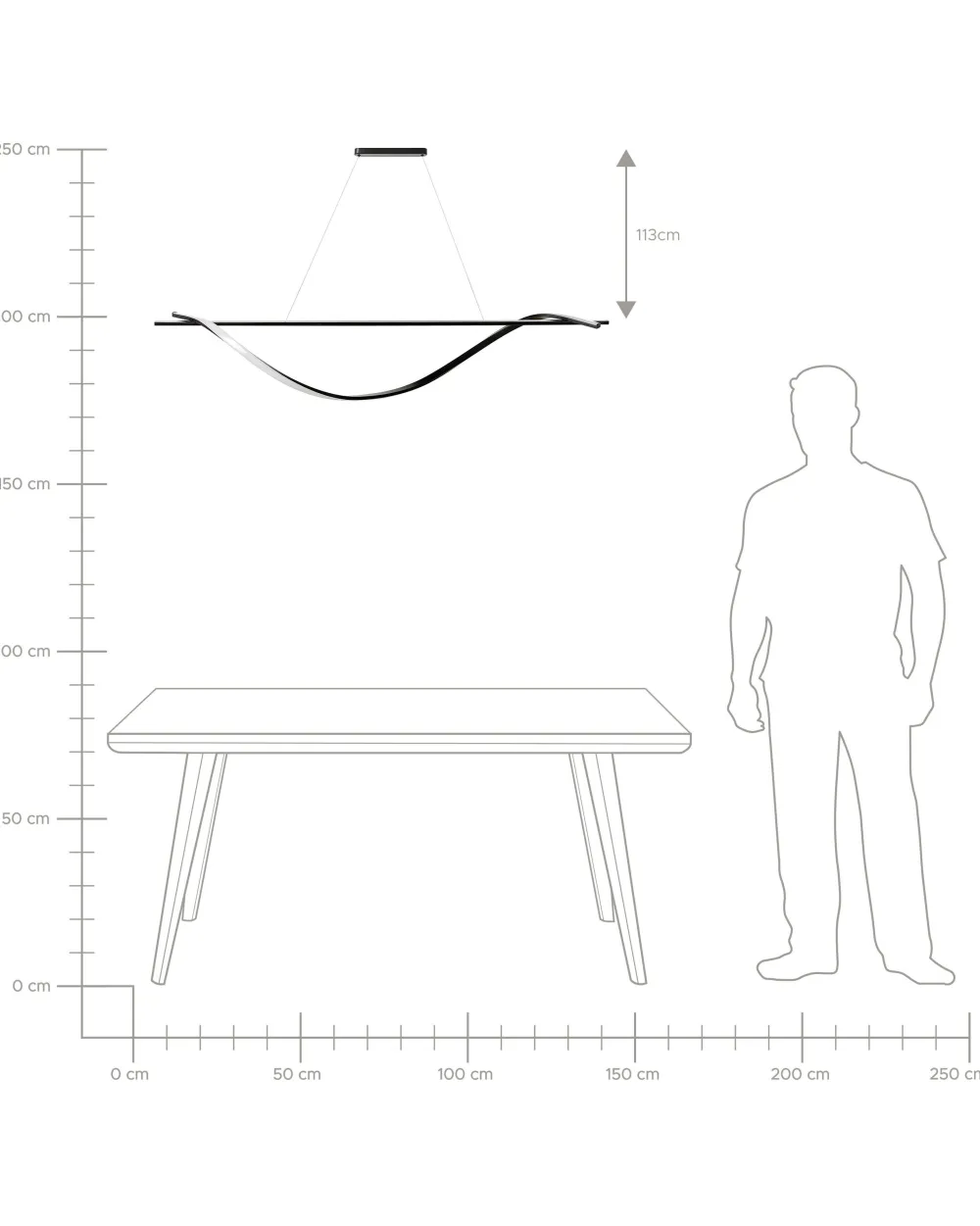 Fashion Beliani Led-Riippuvalaisin Rauta Musta Bodri