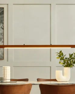 Fashion Beliani Led-Riippuvalaisin Tammi Tumma Puu Stewarts