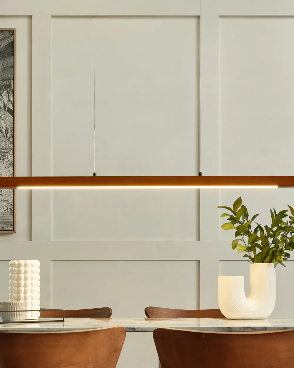 Fashion Beliani Led-Riippuvalaisin Tammi Tumma Puu Stewarts