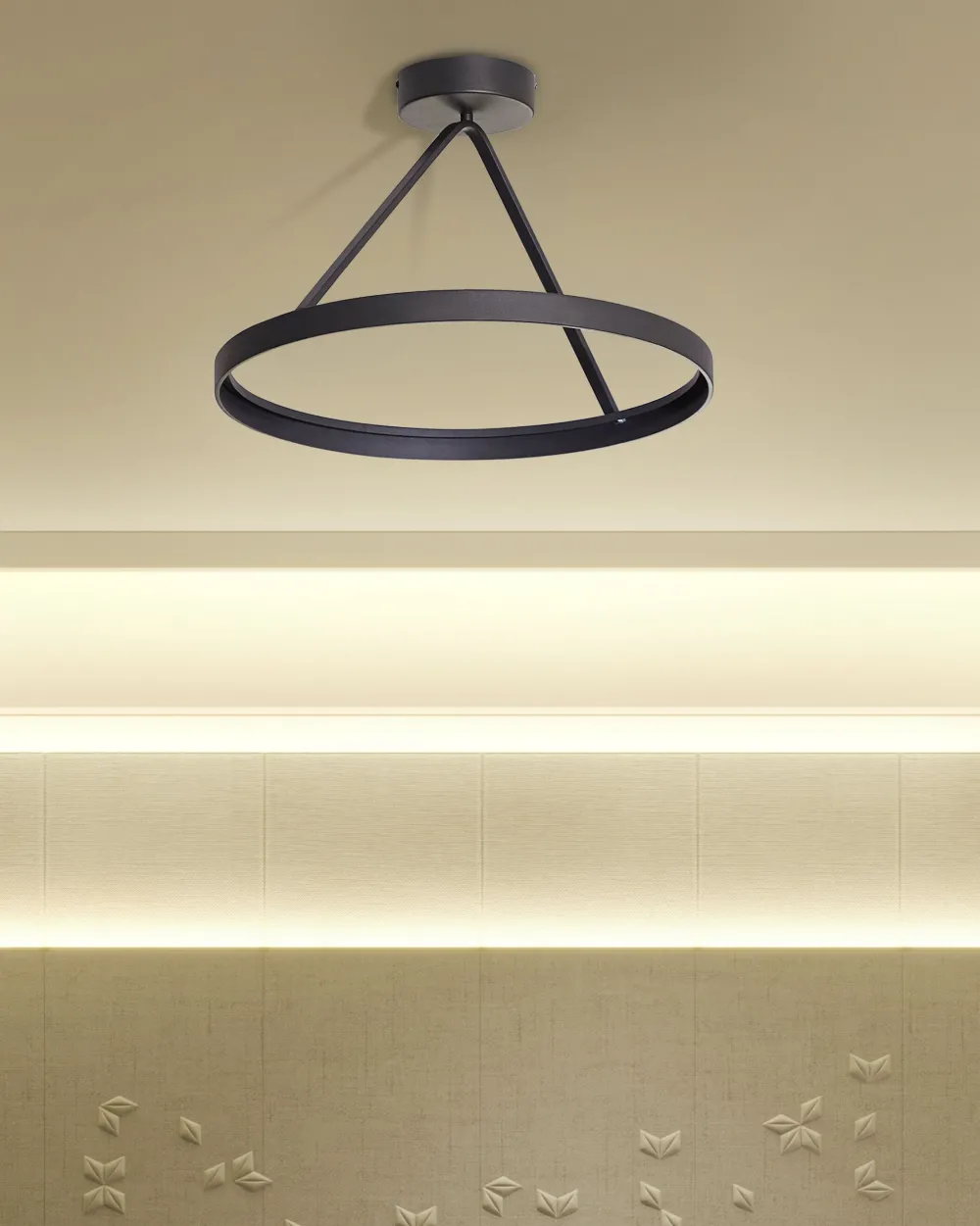 Shop Beliani Led-Riippuvalaisin Teras Musta Agno