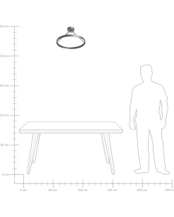 Shop Beliani Led-Riippuvalaisin Teras Musta Agno