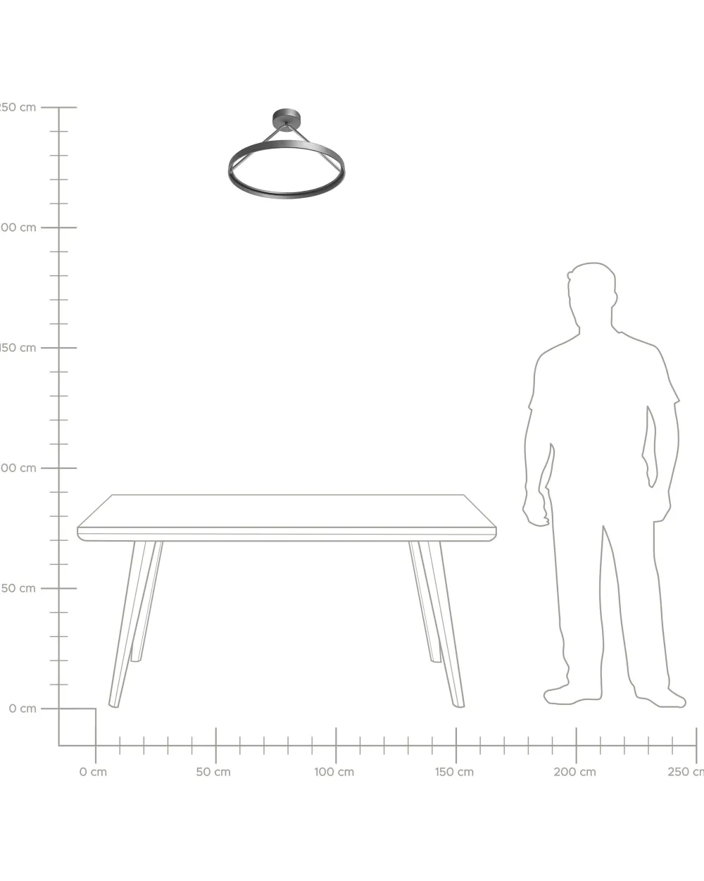Shop Beliani Led-Riippuvalaisin Teras Musta Agno