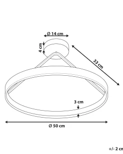 Shop Beliani Led-Riippuvalaisin Teras Musta Agno