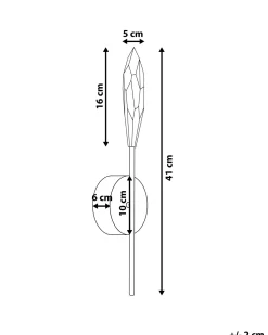 Online Beliani Led-Seinavalaisin Hopea Lukina