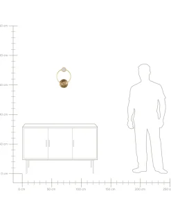 Valaisimet<Beliani Led-Seinavalaisin Metalli Kulta Ponuga