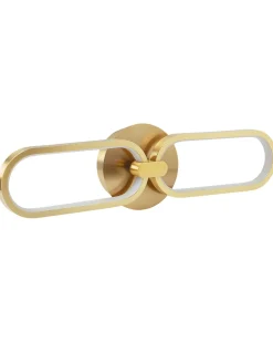 Valaisimet<Beliani Led-Seinavalaisin Teras Kulta Krang