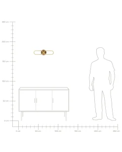 Valaisimet<Beliani Led-Seinavalaisin Teras Kulta Krang