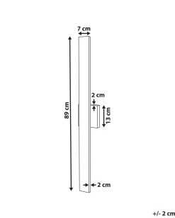 Valaisimet<Beliani Led-Ulkoseinavalaisin Musta Melgam