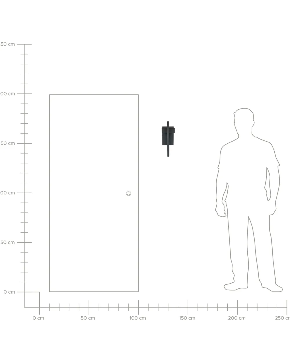 Store Beliani Led-Ulkoseinavalaisin Musta Kelty