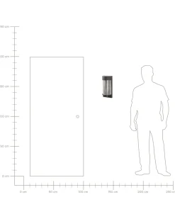 Hot Beliani Led-Ulkoseinavalaisin Rauta Musta Pheppie