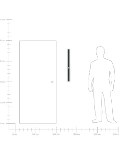 Fashion Beliani Led-Ulkoseinavalaisin Teras Musta 80 Cm Savane