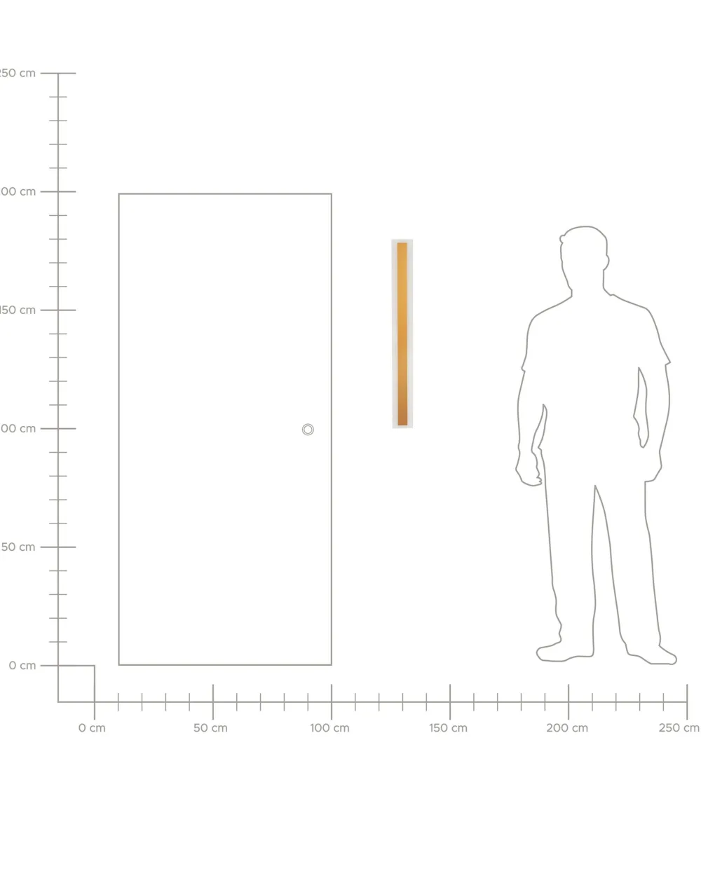 Fashion Beliani Led-Ulkoseinavalaisin Teras Kulta 80 Cm Rosalie