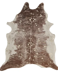 New Beliani Lehman Tekotalja Taplat Ruskea/Kulta 150 X 200 Cm Bogong