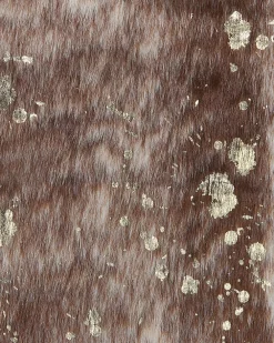 New Beliani Lehman Tekotalja Taplat Ruskea/Kulta 150 X 200 Cm Bogong