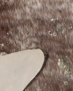 New Beliani Lehman Tekotalja Taplat Ruskea/Kulta 150 X 200 Cm Bogong