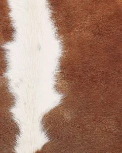 Matot<Beliani Lehmantalja Valkoruskea 3-4 M² Nasqu