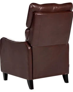 Cheap Beliani Lepotuoli Keinonahkainen Ruskea Royston