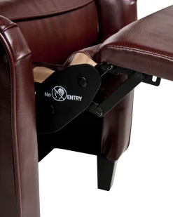 Cheap Beliani Lepotuoli Keinonahkainen Ruskea Royston